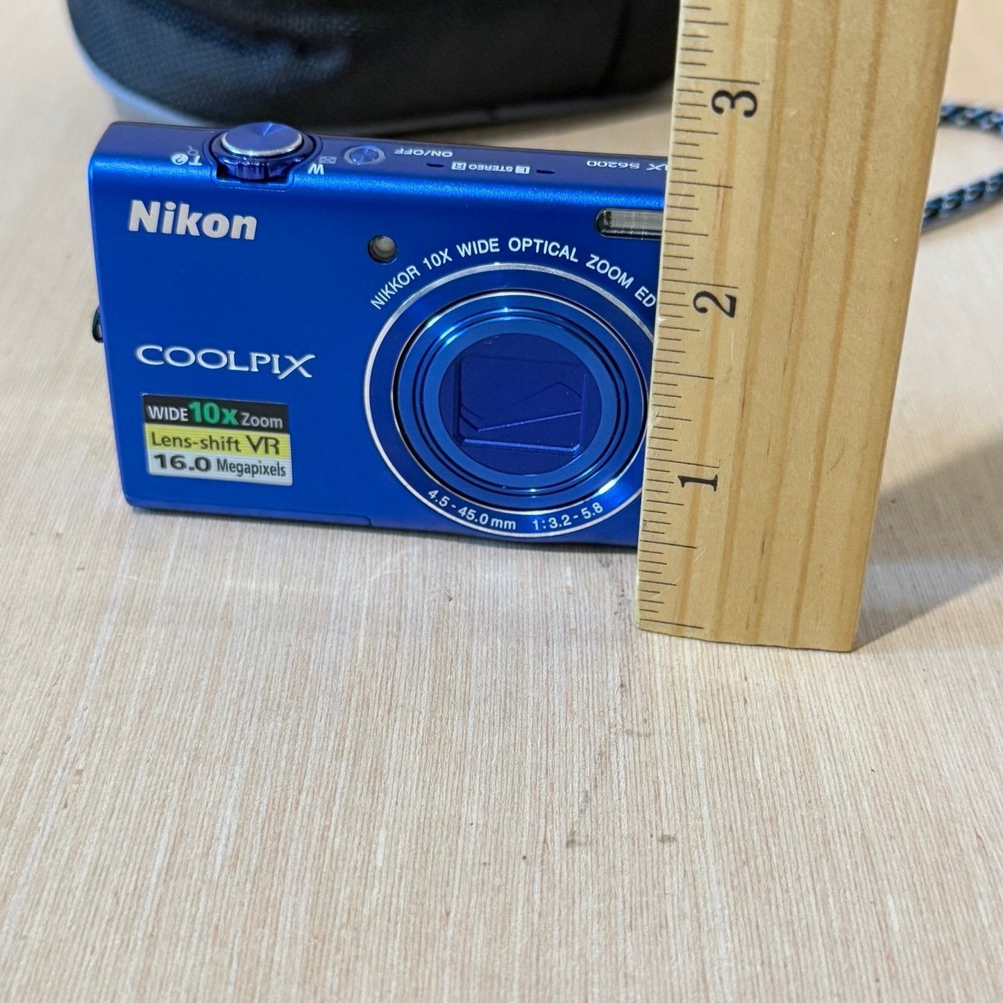Nikon Coolpix S6200 Blue 16.0MP Digital Camera TESTED Great w/Batt/Charg-SDCard!