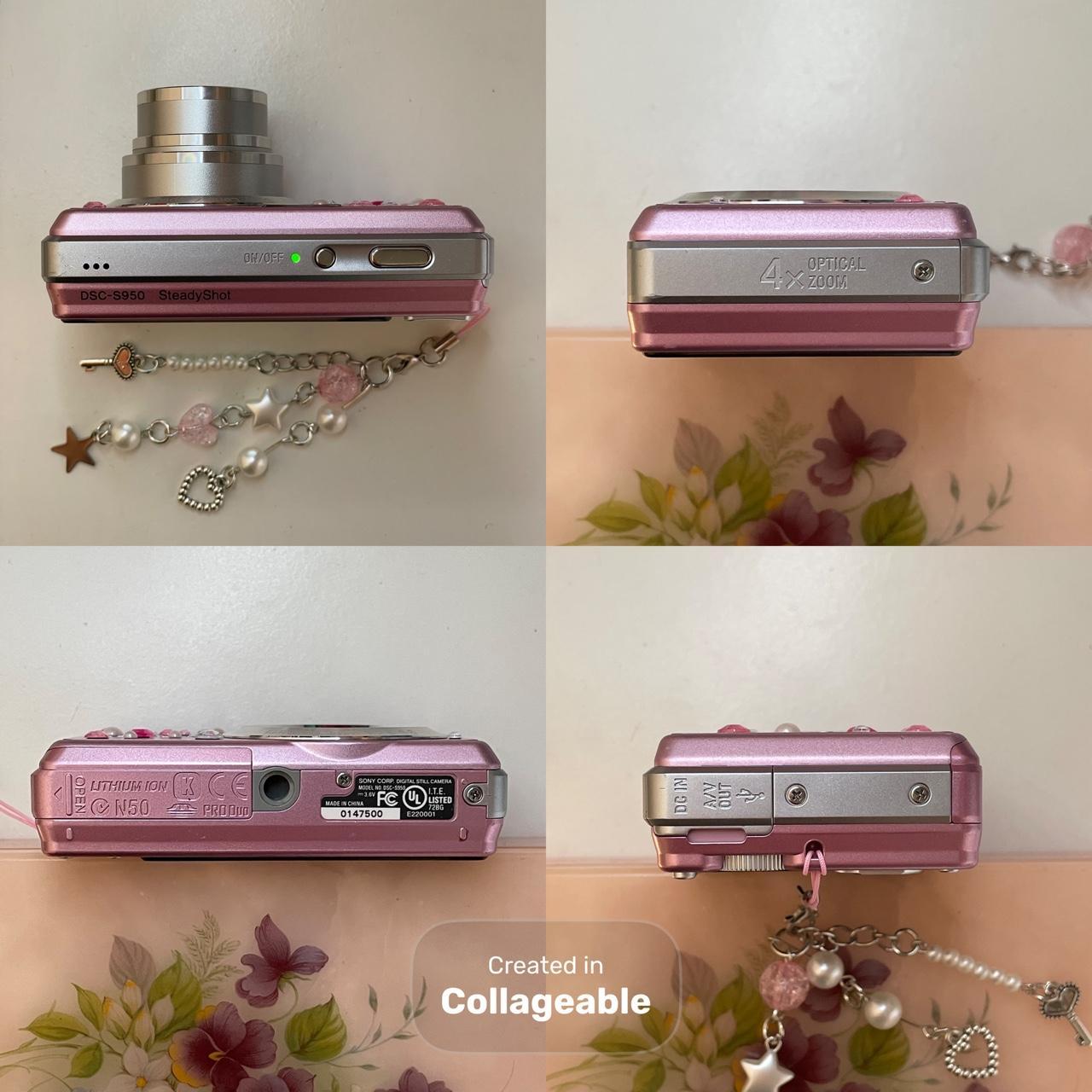 Sony Pink and White Cameras-and-accessories