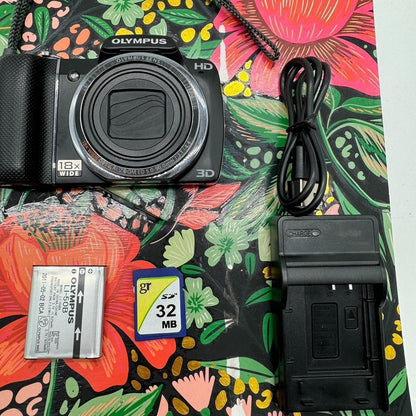 PreOwned Olympus SZ-12 14MP Digital Point-and-Shoot Camera with 18x Optical Zoom