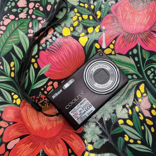 PreOwned Nikon Coolpix Digital Point-and-Shoot Camera Bundle - Black