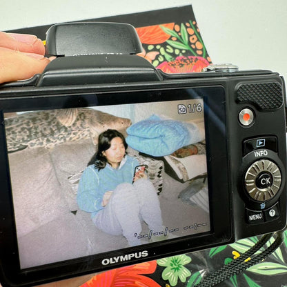 PreOwned Olympus SZ-12 14MP Digital Point-and-Shoot Camera with 18x Optical Zoom