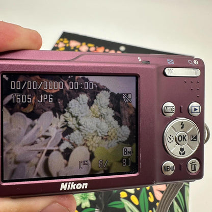 PreOwned Nikon COOLPIX S210 Digital Camera - Purple Plum