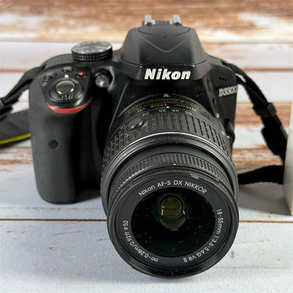 Nikon D3300 DSLR w/ 18-55mm Lens & Kastar Charger Shutter Count 3788 Used