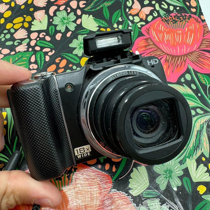 PreOwned Olympus SZ-12 14MP Digital Point-and-Shoot Camera with 18x Optical Zoom