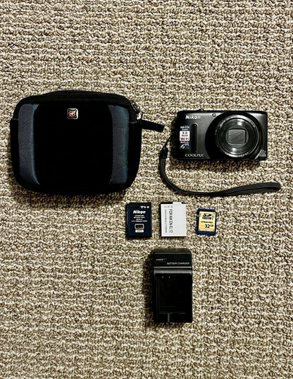 Nikon Coolpix S9500 Black 18.Mp 22X Super-Telephoto pocket camera